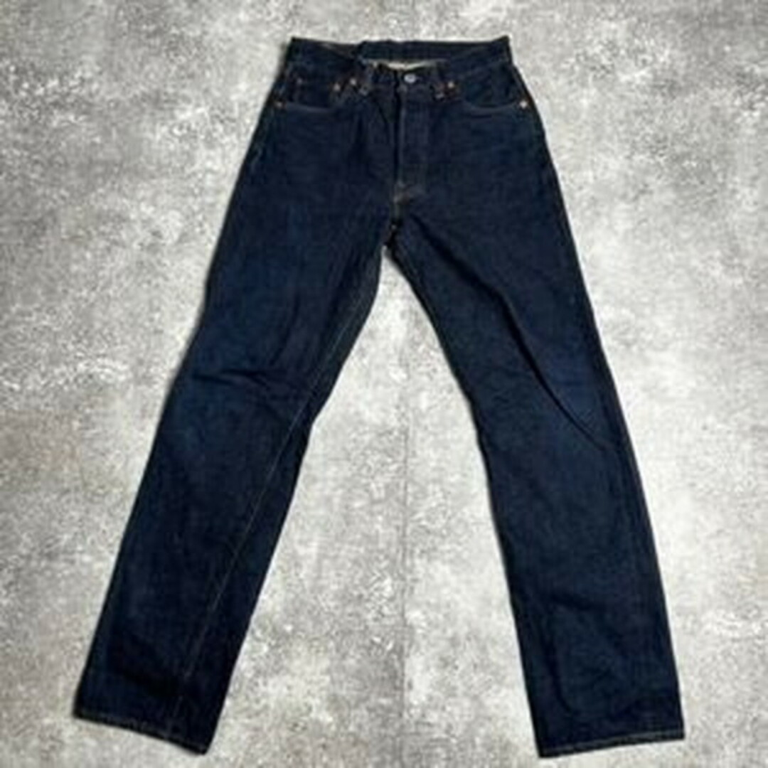 W30L36裾回り90's Levi's リーバイス 501XX 復刻 刻印555 バレンシア USA製 W30 濃紺