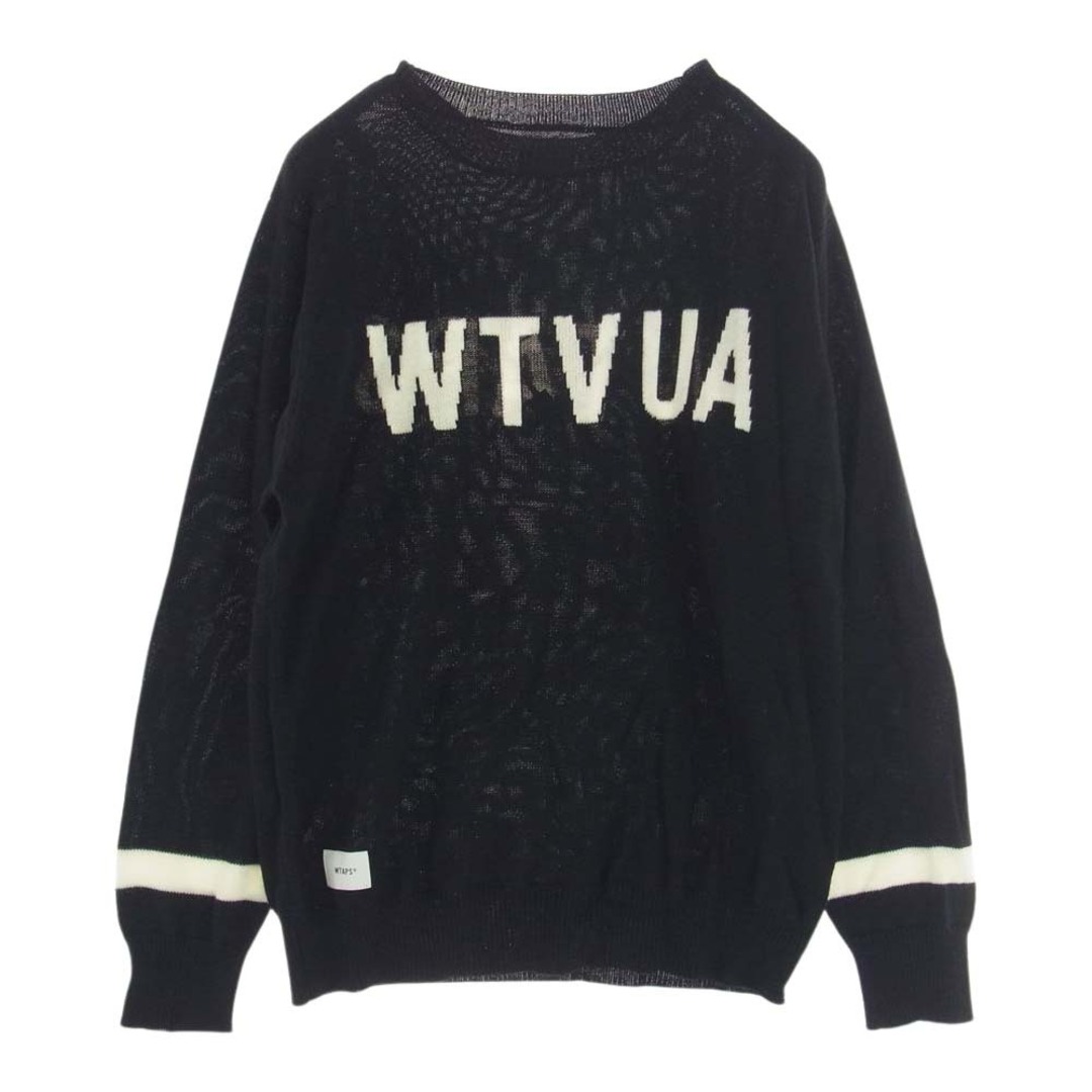 WTAPS ダブルタップス ニット 18AW CREW SWEATER ロゴ クルーネック