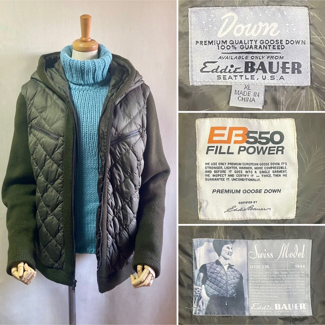 Eddie BAUER ダウン•ジャケット Size XL | フリマアプリ ラクマ