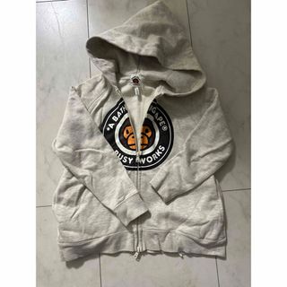 ベイプキッズ　A BATHING APE 130 パーカー　裏起毛(ジャケット/上着)