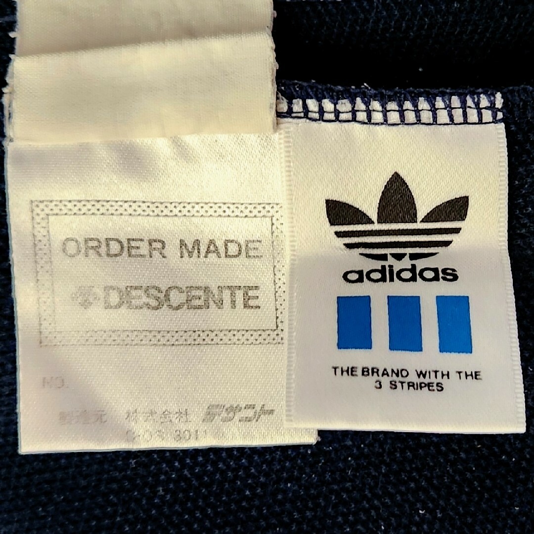 Originals（adidas）(オリジナルス)のアディダス オリジナルス デサント製ジャージ M 80～90s 濃紺 used メンズのパンツ(その他)の商品写真