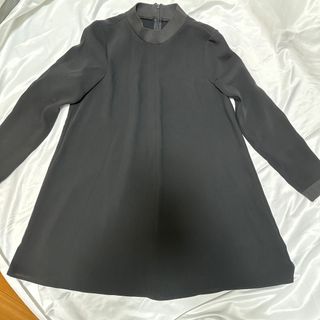 ザラ(ZARA)のZARA ザラ　チュニック　ブラック スタンドカラー　ワンピース　おしゃれ(チュニック)