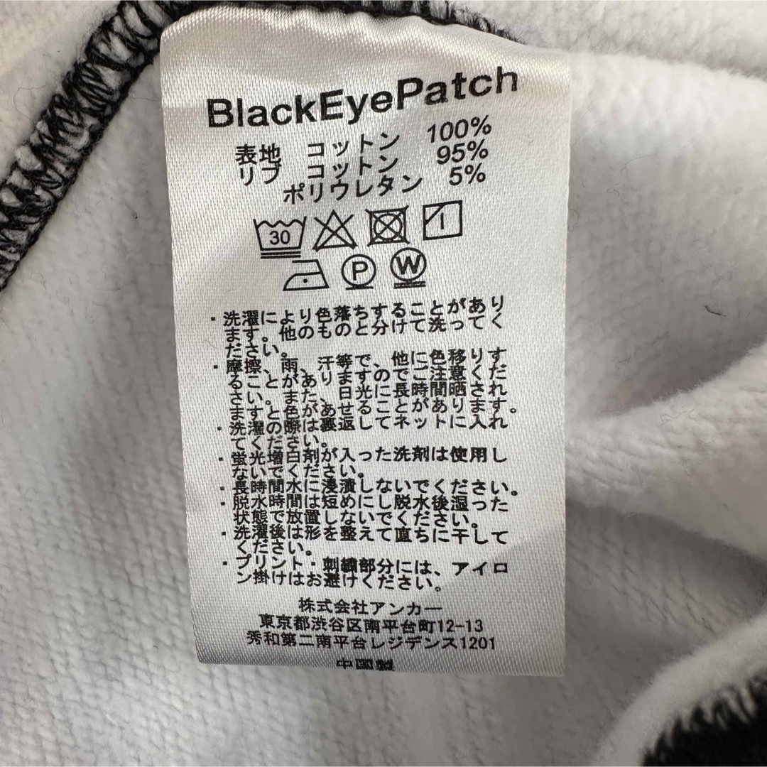 BLACK EYE PATCH】ブラックアイパッチ L スウェット デカロゴの通販 by