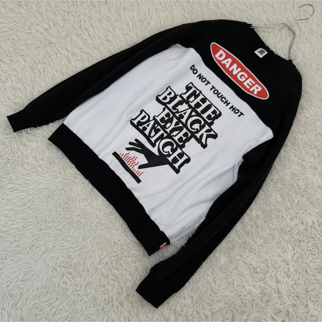 BLACK EYE PATCH】ブラックアイパッチ L スウェット デカロゴ BLACK EYE PATCH】ブラックアイパッチ L スウェット デカロゴ