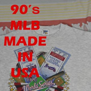 メジャーリーグベースボール(MLB)の90’ｓ ワールドシリーズ 13349c USA製 MLB公式 80 00 50(スウェット)