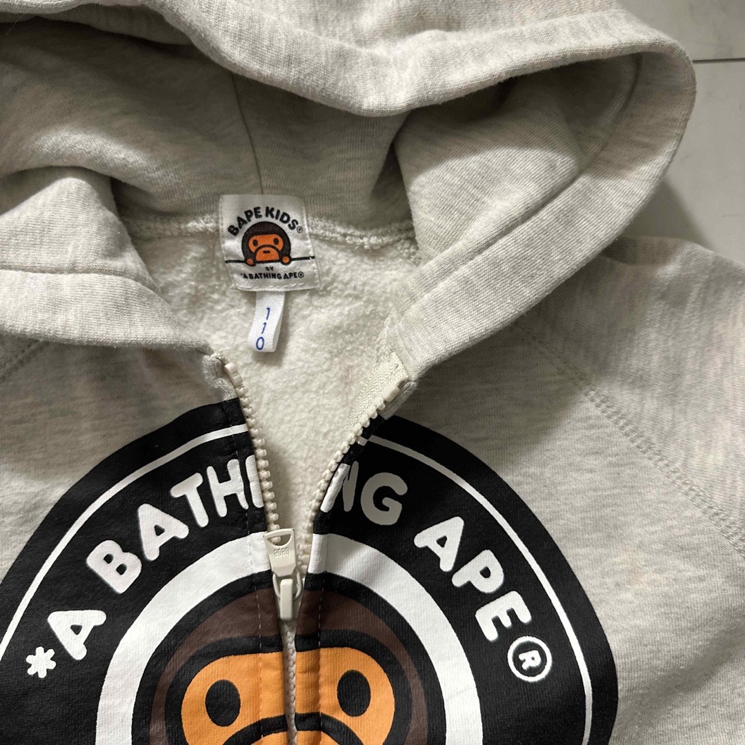 ベイプキッズ　A BATHING APE 110 パーカー　裏起毛