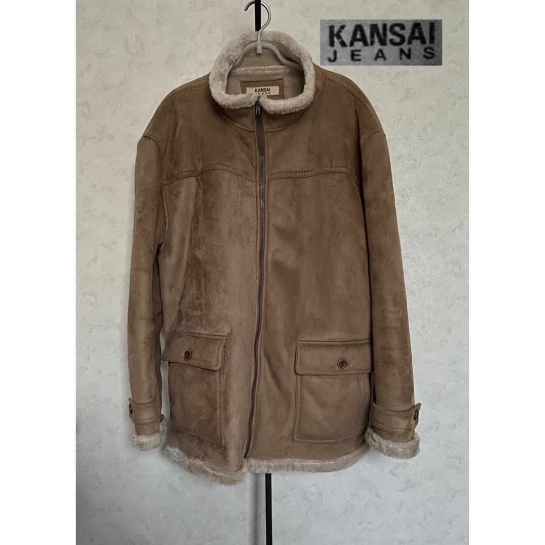 Kansai Yamamoto(カンサイヤマモト)のKANSAI JEANS  フェイクムートン　ジップアップ ジャケット レディースのジャケット/アウター(ムートンコート)の商品写真