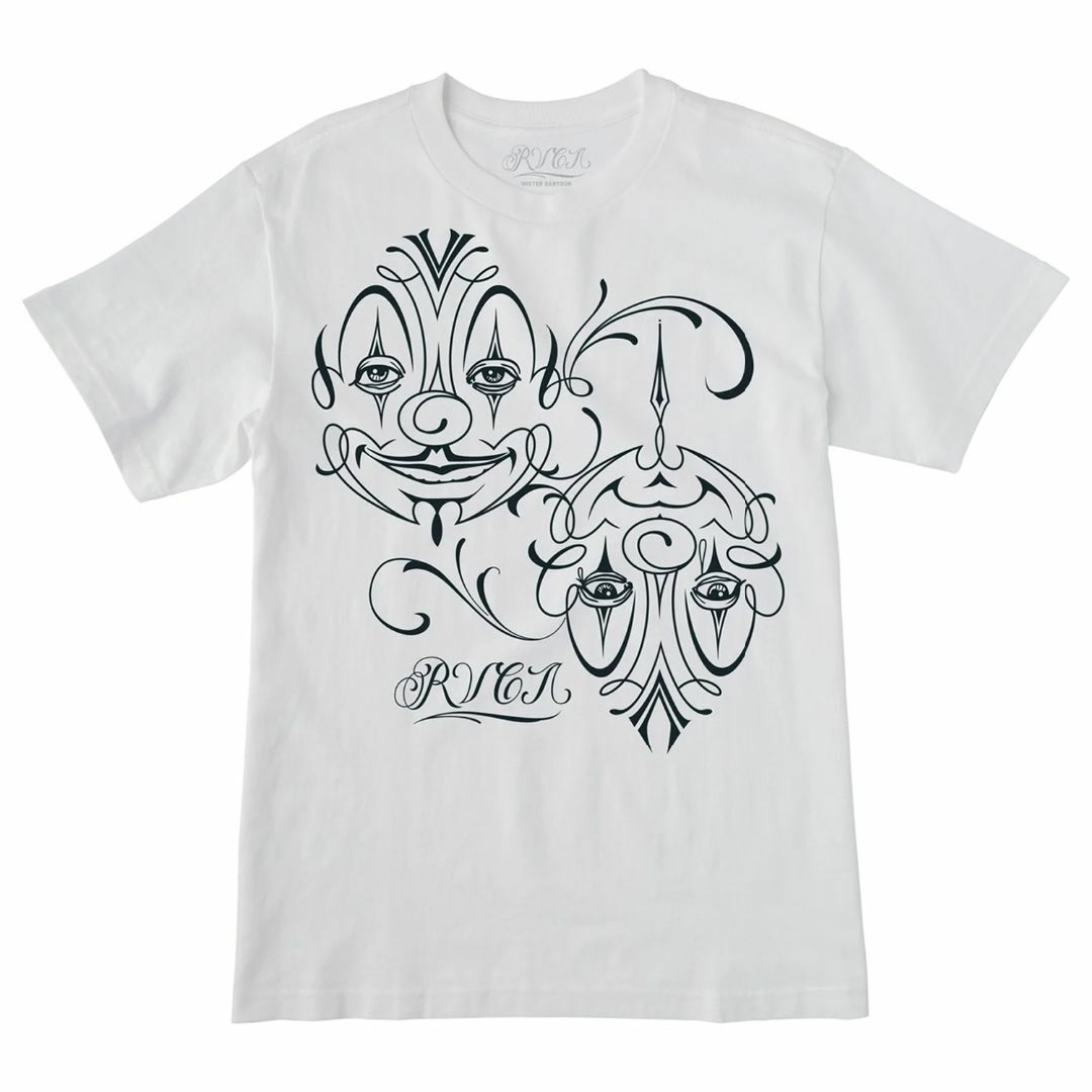 Mr CARTOON RVCA BALANCE CLOWNS TEE WHITE