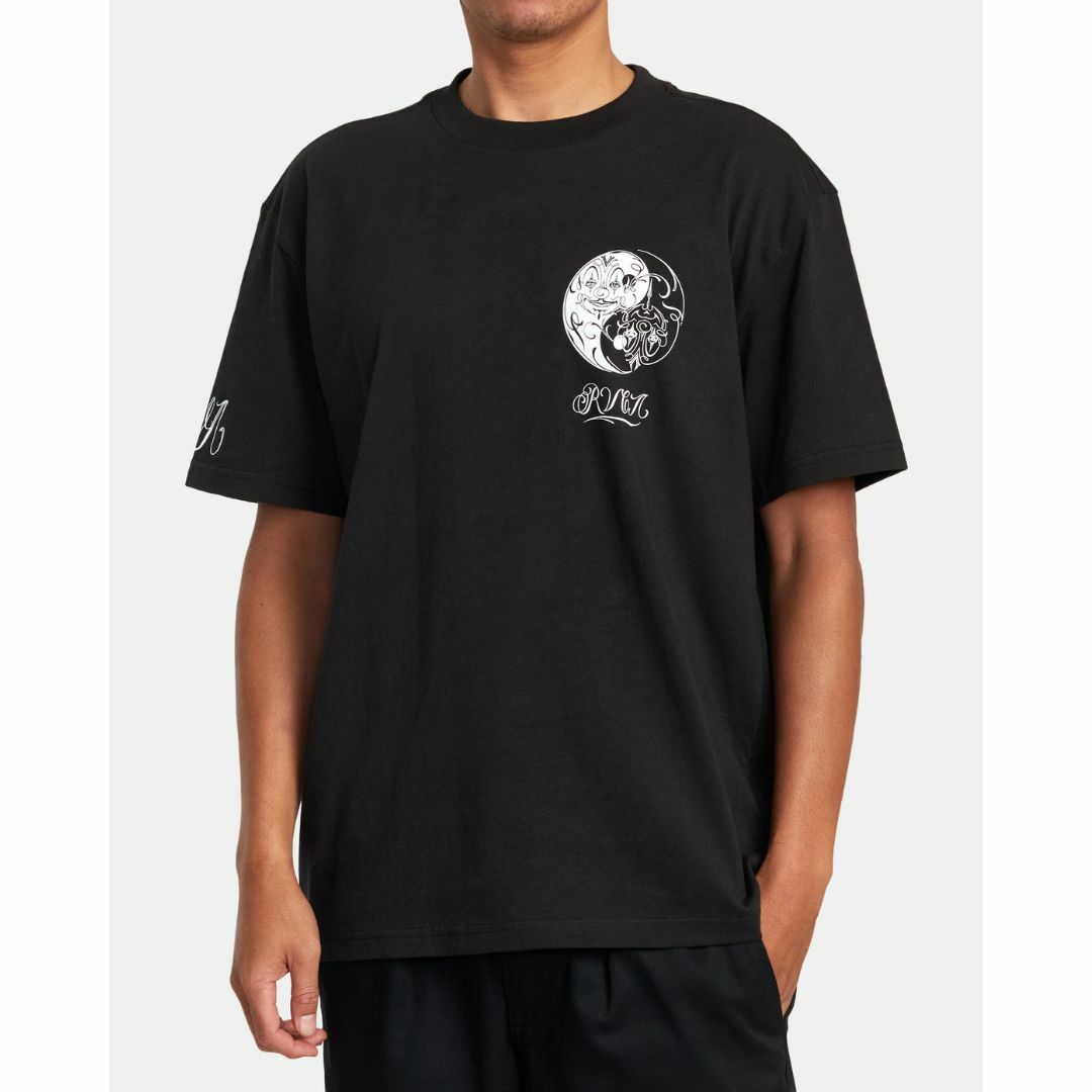 Mr CARTOON RVCA YIN YANG TEE BLACK 黒 陰陽-