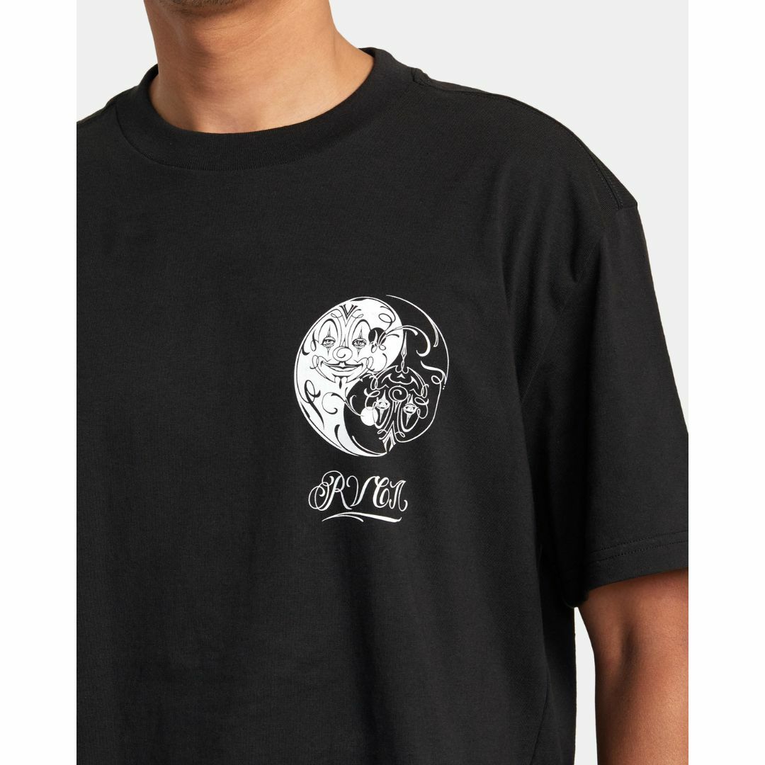 Mr CARTOON RVCA YIN YANG TEE BLACK 黒 陰陽-