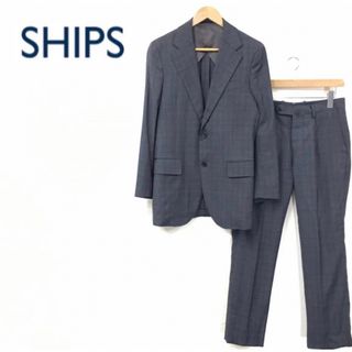 シップス(SHIPS)の定価7万超 SHIPS セットアップ 美品 スーツ ジャケット グレー チェック(セットアップ)