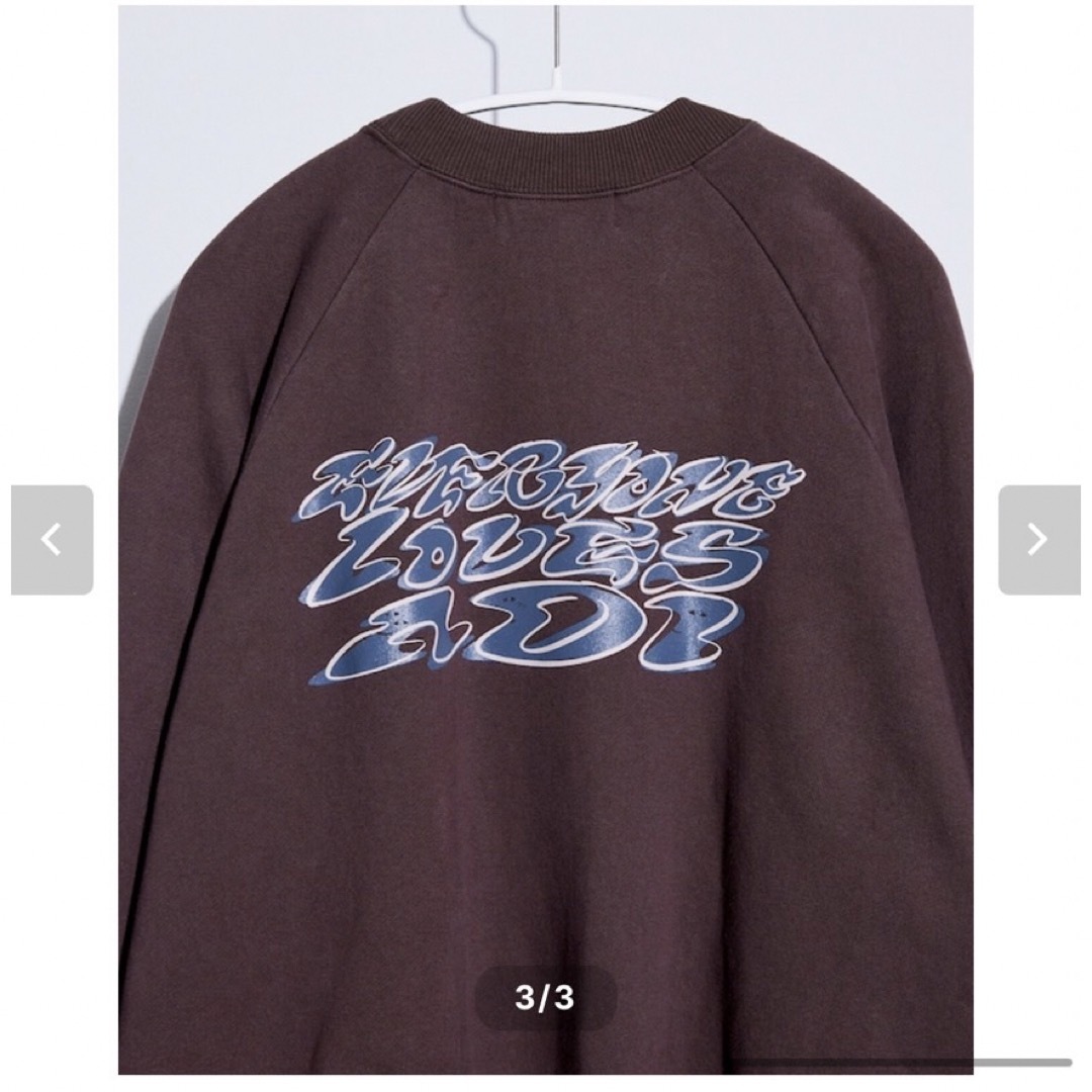 everyoneeveryone loves ADI crew neck sweatshirt - スウェット