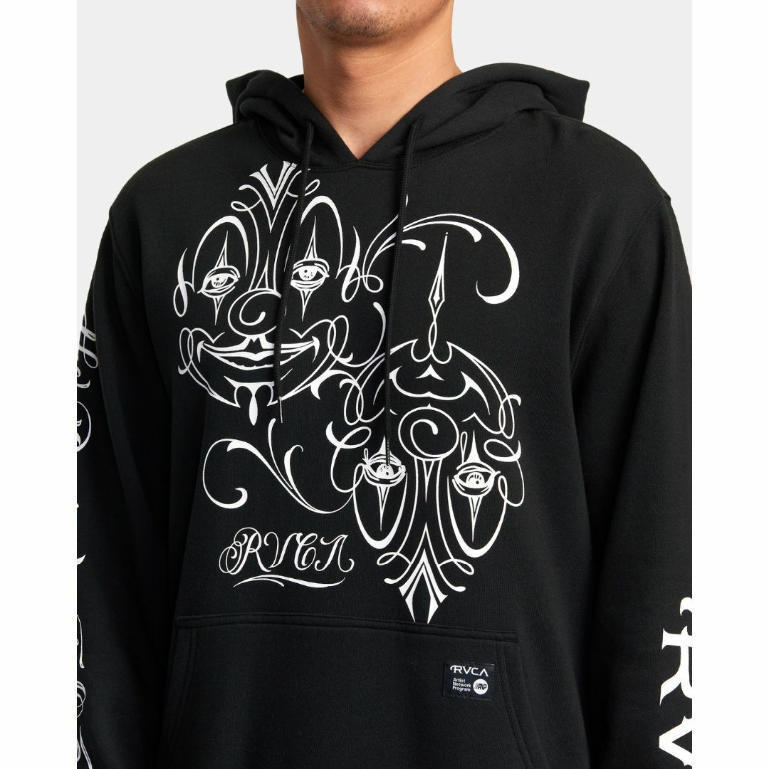 RVCA - MR CARTOON RVCA CLOWNS PULLOVER HOODIE 黒の通販 by ...