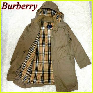 バーバリー(BURBERRY)のバーバリー ノバチェック コート ライナー フード ベージュ L  ユニセックス(トレンチコート)