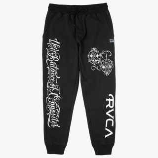 RVCA   新品 ロゴサイドテープ柄スウェットパンツ