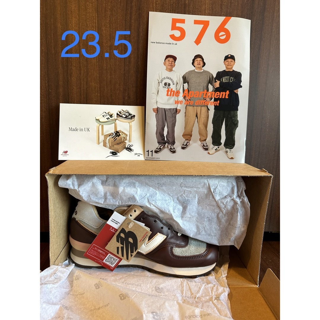 New Balance(ニューバランス)のthe Apartment × New Balance 576 "Brown" メンズの靴/シューズ(スニーカー)の商品写真