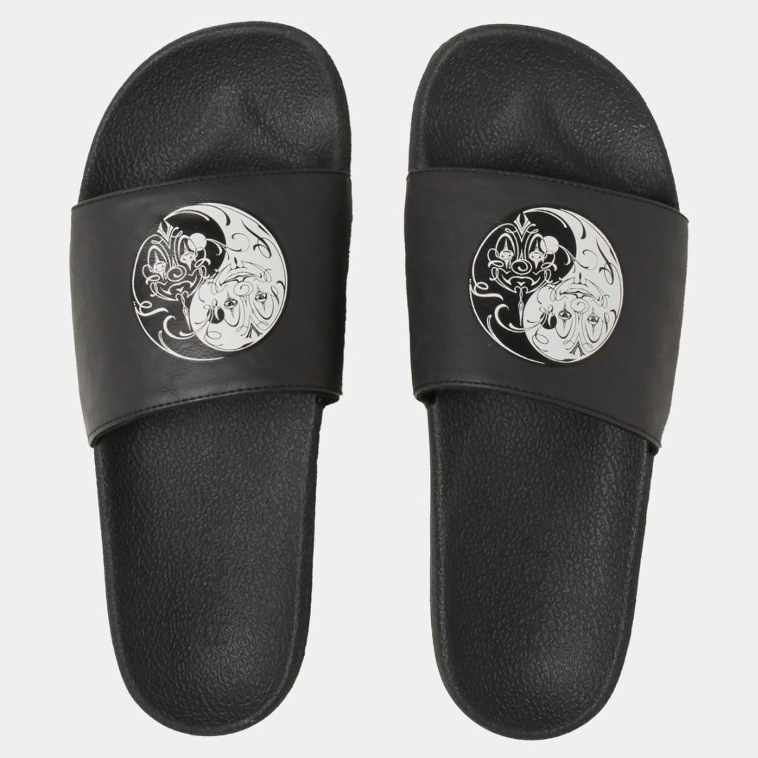 MR CARTOON RVCA SLIDES BLACK 10 サンダル 靴