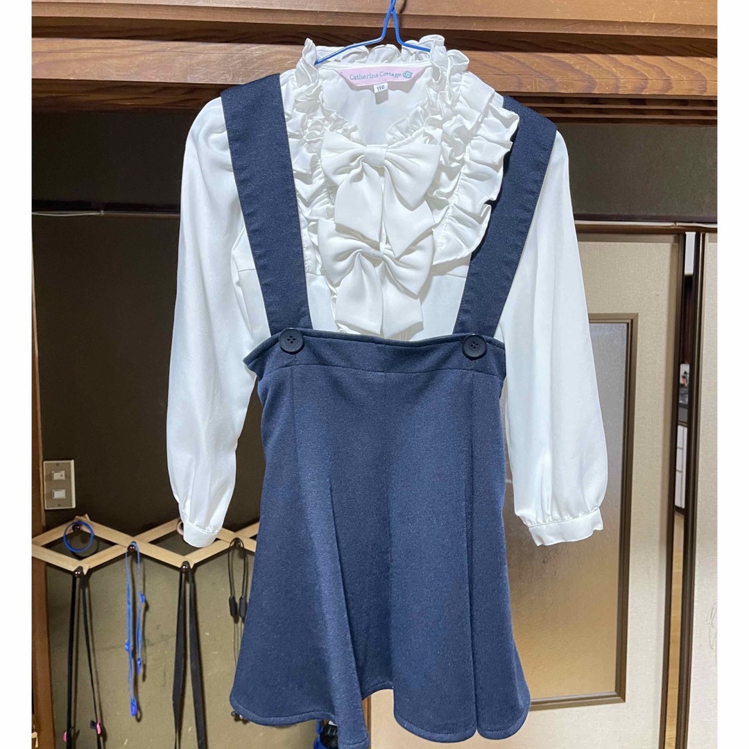 卒園　発表会　110センチ　スーツ　セットアップ キッズ/ベビー/マタニティのキッズ服女の子用(90cm~)(ドレス/フォーマル)の商品写真