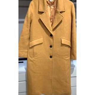 マウジー(moussy)の新品 moussy マウジー オーバーサイズコート ウール マスタード(ロングコート)