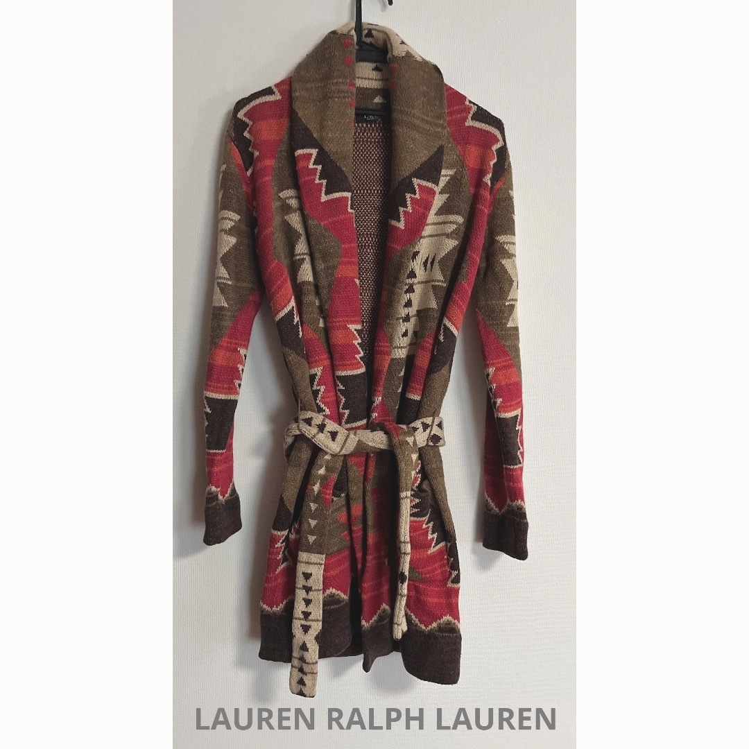 Ralph Lauren(ラルフローレン)のローレン　ラルフローレン　カーディガン　小さめサイズ　ネイティブ米国購入　新品 レディースのジャケット/アウター(ニットコート)の商品写真