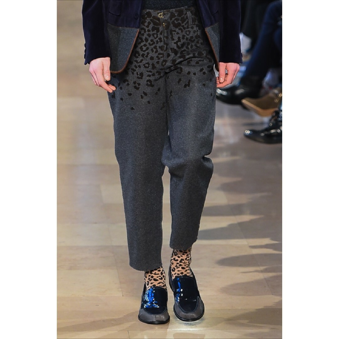 kolor 16-17aw レオパードテーパードパンツ スラックス kolor 16-17aw レオパードテーパードパンツ スラックス