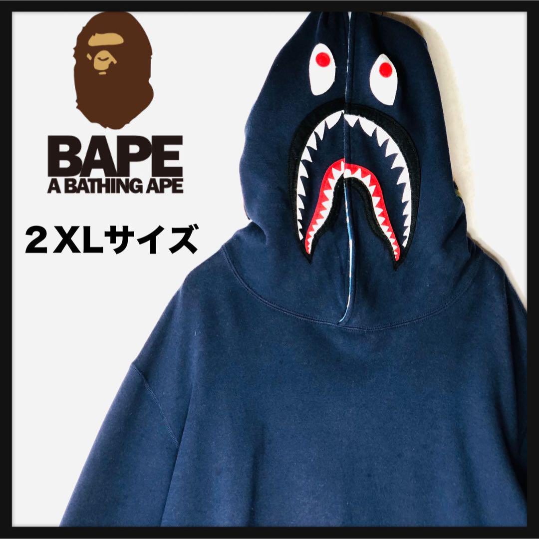 A BATHING APE - 【大人気デザイン】アベイシングエイプ シャーク プル