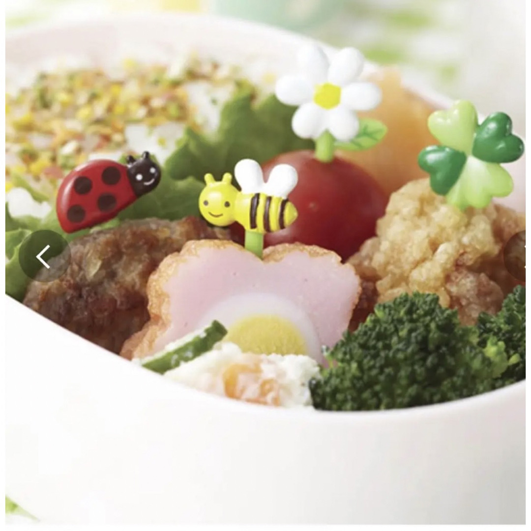 幼稚園 キャラ弁 お弁当 誕生日 プレート ♩ ハニー＆フラワー ピック 飾り インテリア/住まい/日用品のキッチン/食器(弁当用品)の商品写真