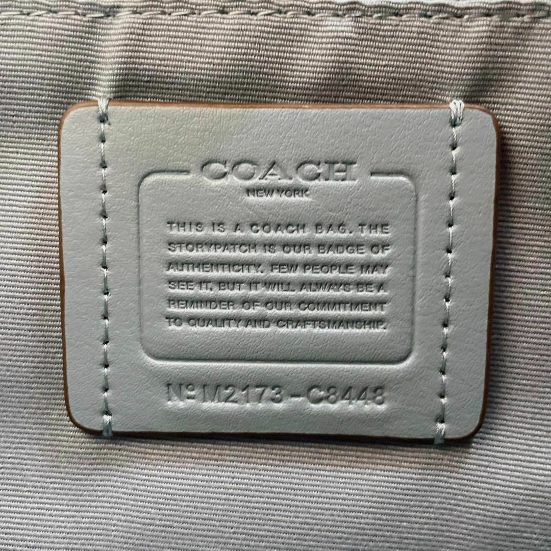 COACH - 【24時間以内発送】COACH コーチ 2way トート ショルダー 水色