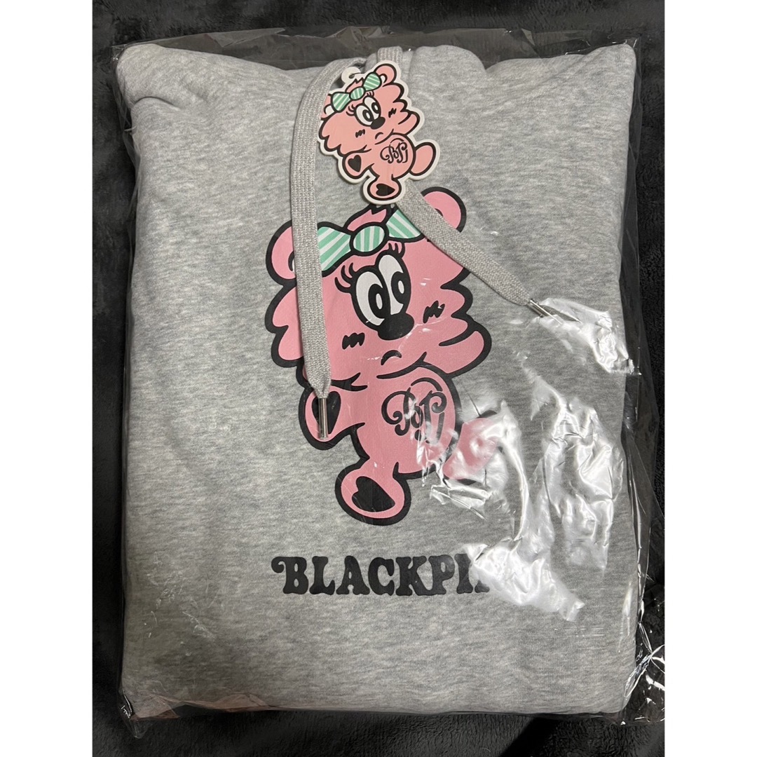 BLACKPINK VERDY PLUSH HOODIE パーカー グレー