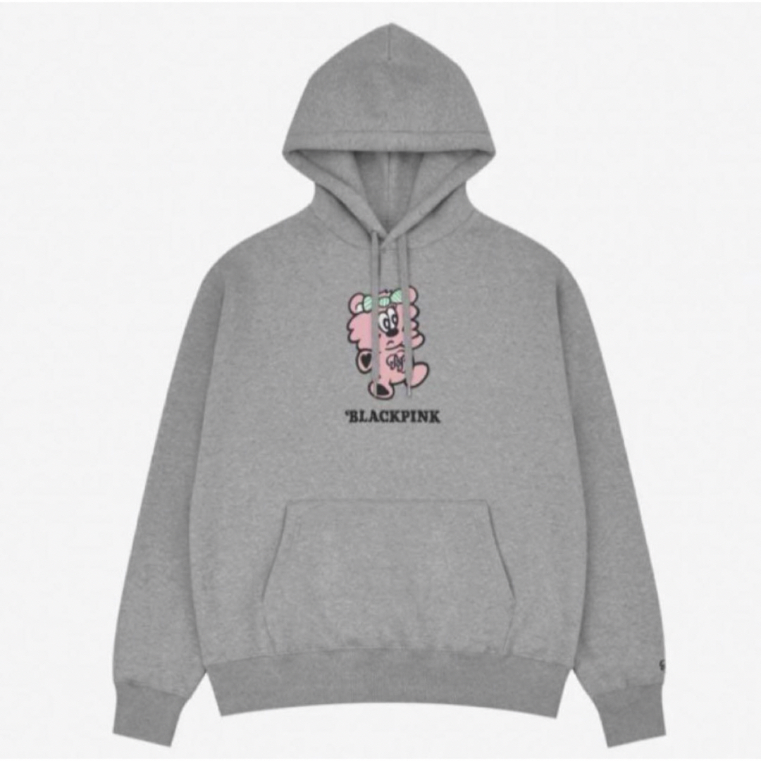 BLACKPINK - BLACKPINK VERDY PLUSH HOODIE パーカー グレーの通販 by ...