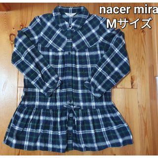 マタニティ トップス Mサイズ 授乳服 nacer mira チュニック(マタニティトップス)