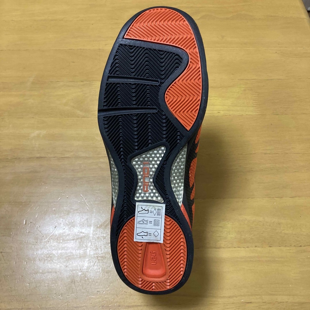 メンズ　ハイカットスニーカー　26.5cm オレンジ／黒 メンズの靴/シューズ(スニーカー)の商品写真