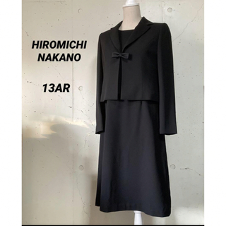 ヒロミチナカノ☆15AR ブラックジャケット、ワンピース　礼服喪服