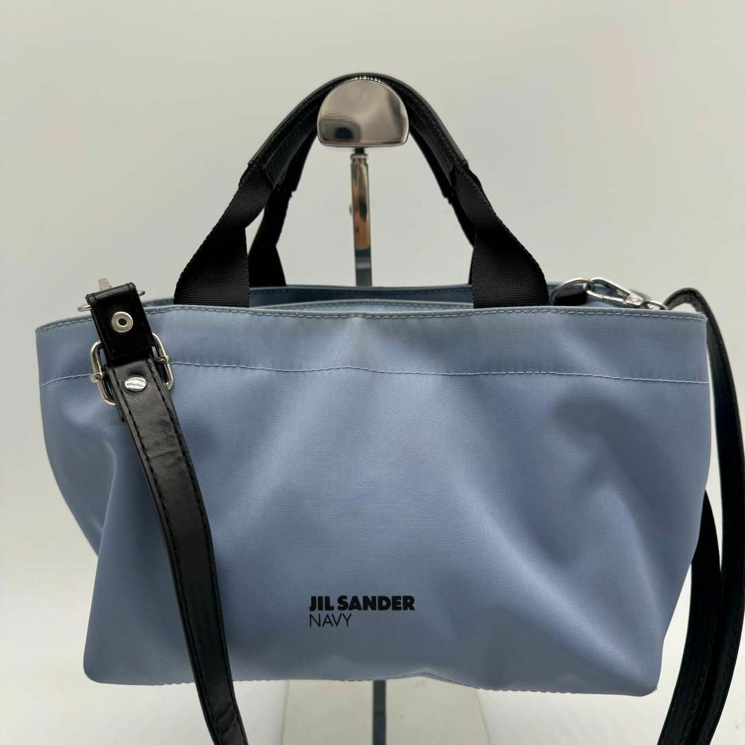 【希少】JIL SANDER NAVY 2way ショルダーバッグ ハンドバッグ