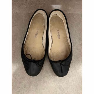 レペット(repetto)のポルセリ バレエシューズ黒 38(バレエシューズ)