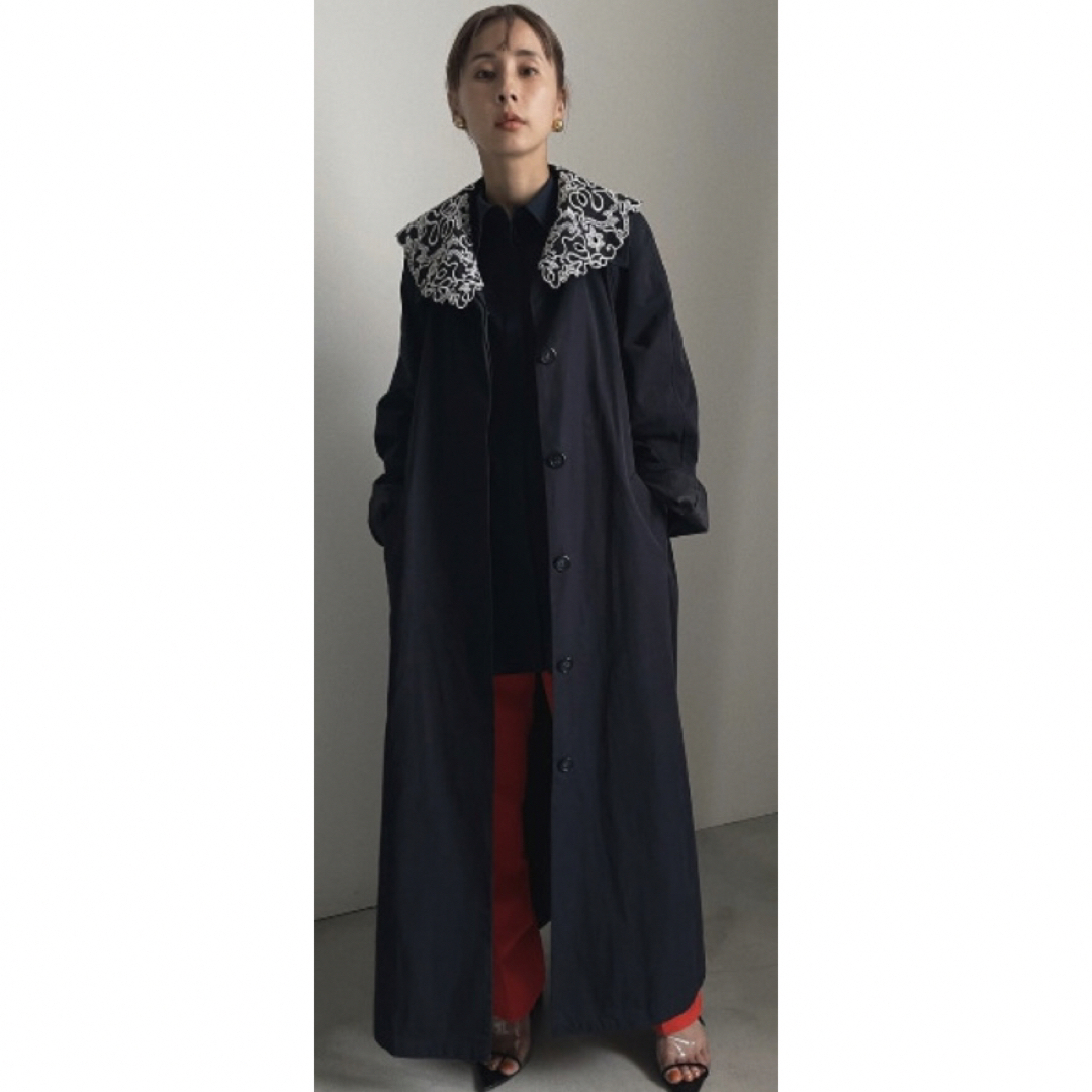 EMBROIDERY COLLAR COAT アメリヴィンテージ