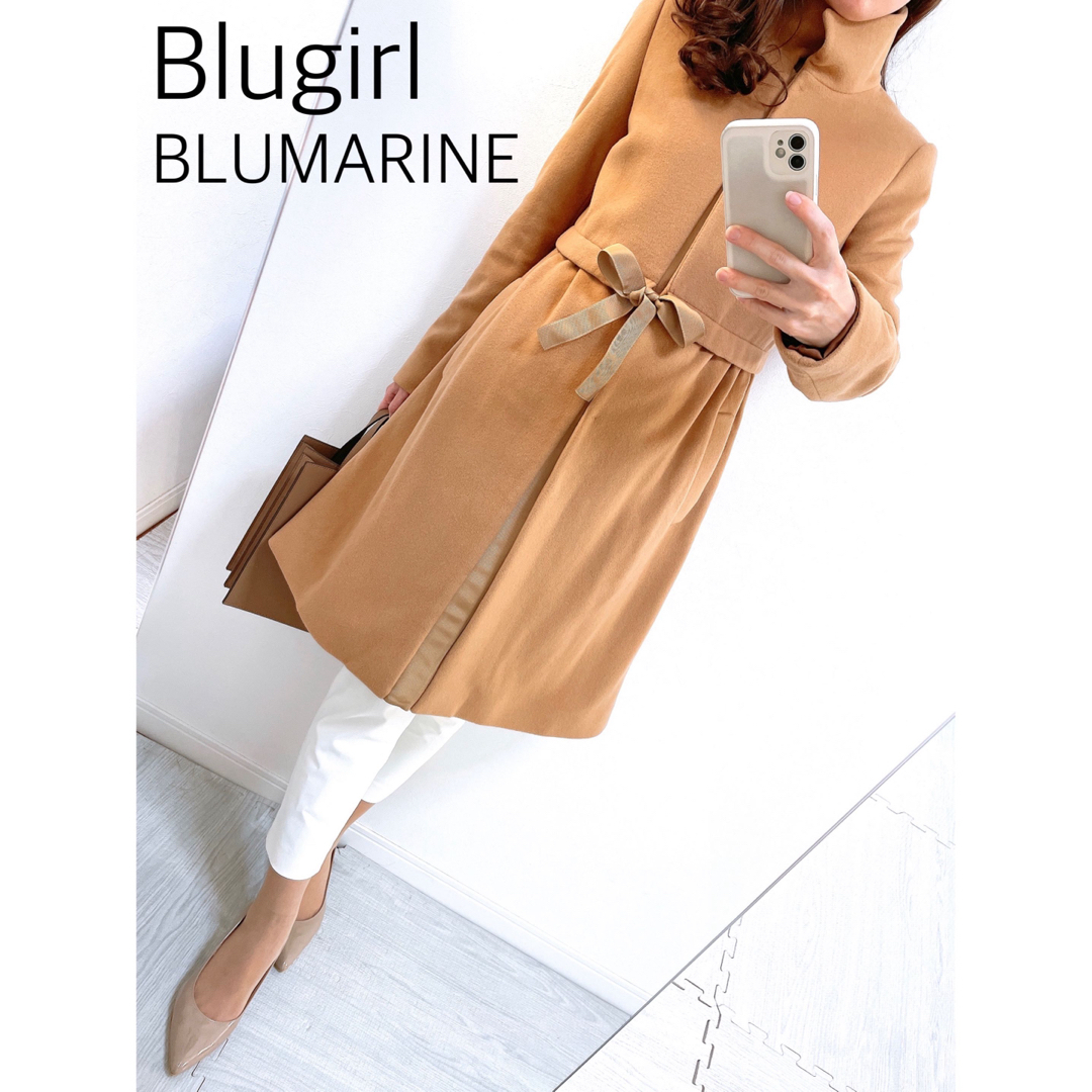 Blumarine(ブルマリン)の【美品✨】定価 13万円❤ Blugirl Blumarine✨ロングコート レディースのジャケット/アウター(ロングコート)の商品写真