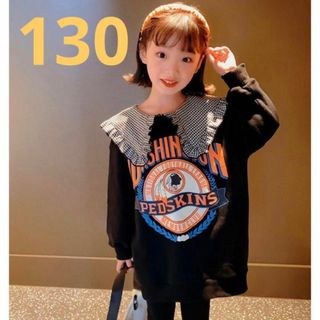 再入荷★ セーラー襟 ワンピース チェック 女の子 韓国ファッション 秋 冬(ワンピース)