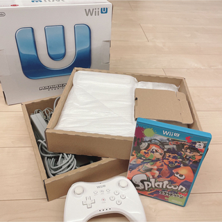 ウィーユー(Wii U)のニンテンドー ウィーユー WiiU スプラトゥーン コントローラー付き(家庭用ゲーム機本体)