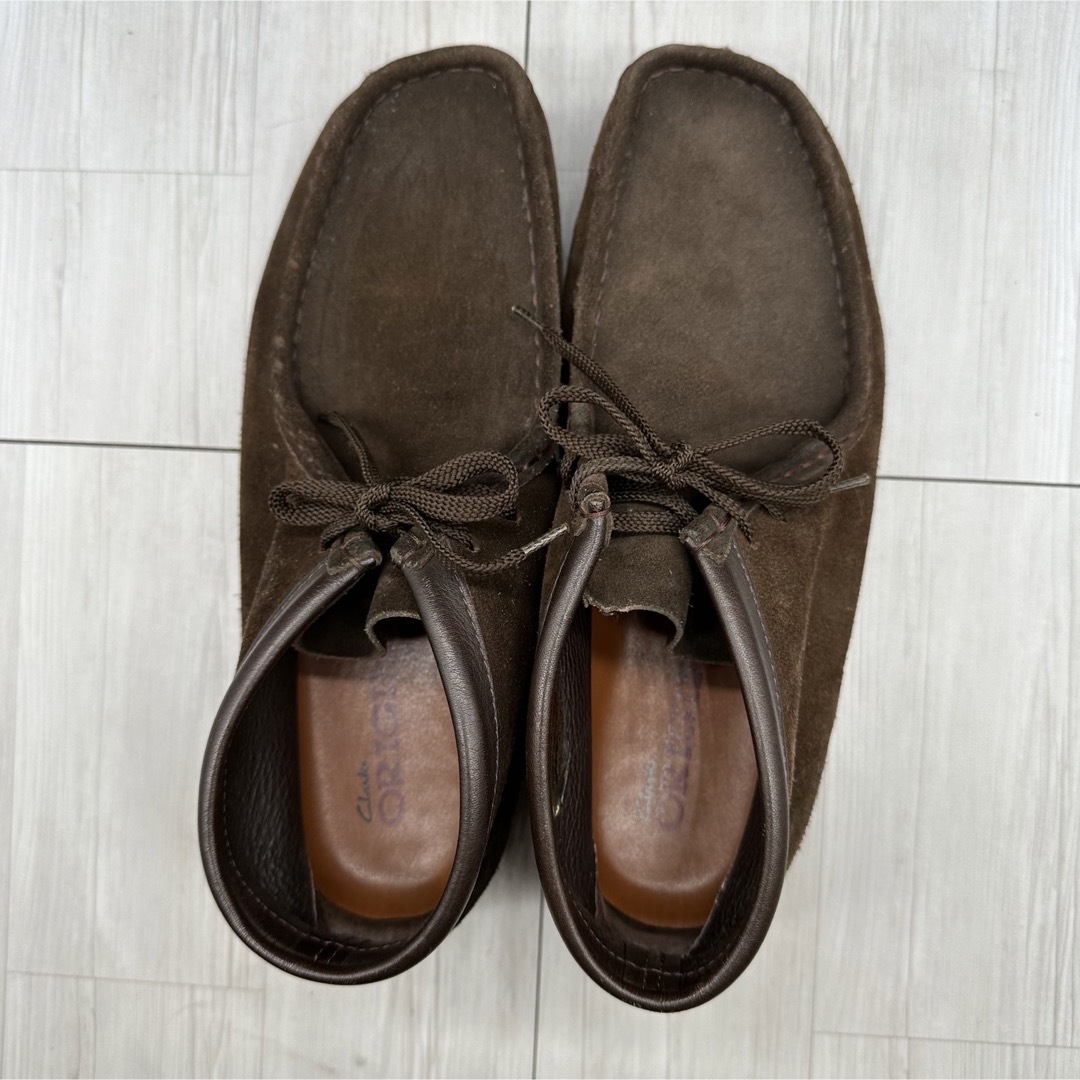 【Clarks】クラークス ワラビー 27.5 スエード ブーツ ダークブラウン