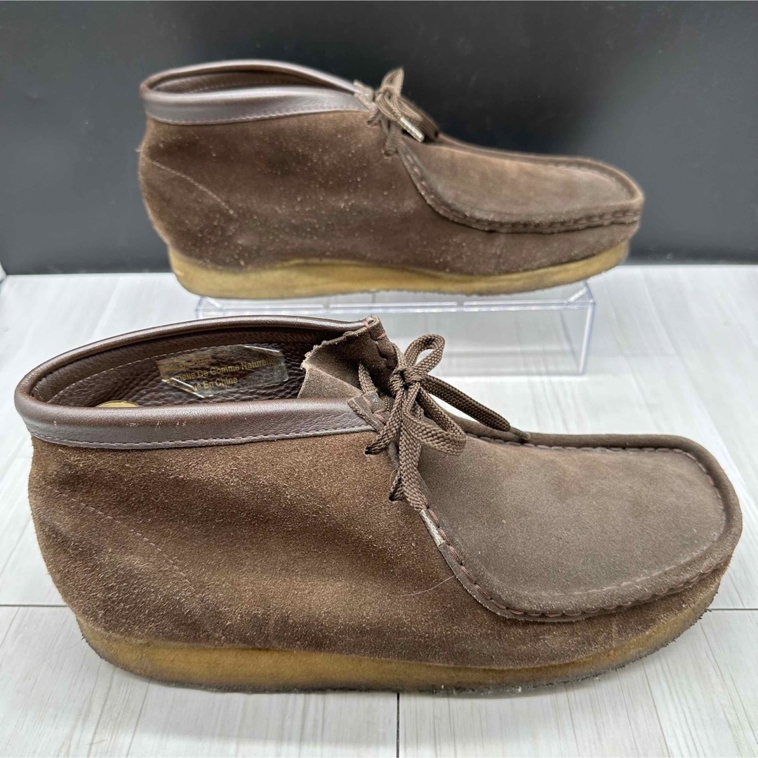 【Clarks】クラークス ワラビー 27.5 スエード ブーツ ダークブラウン