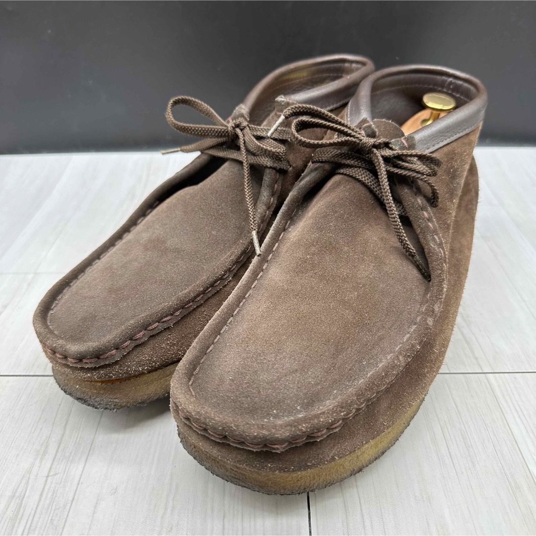 【Clarks】クラークス ワラビー 27.5 スエード ブーツ ダークブラウン