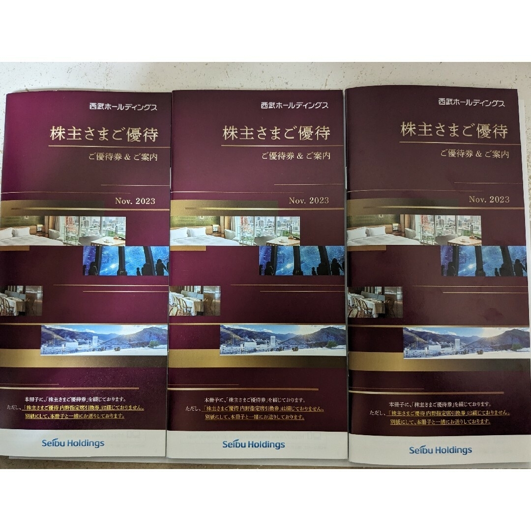 その他★最新  西武鉄道 株主優待 冊子3冊 （1000株優待×3）