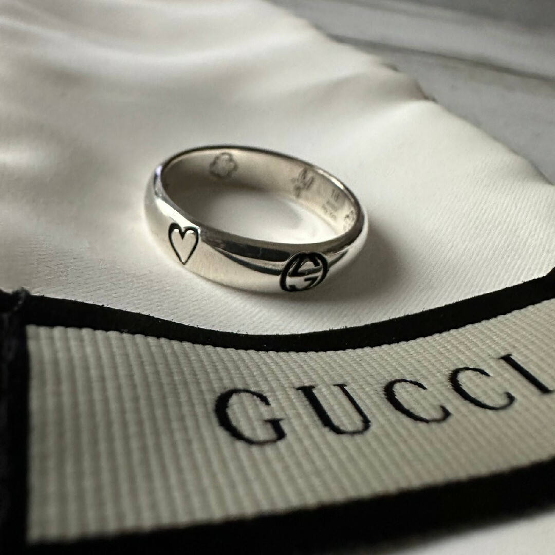 Gucci - 美品 グッチ GUCCI リング 指輪 シルバー ブラインドフォラブ