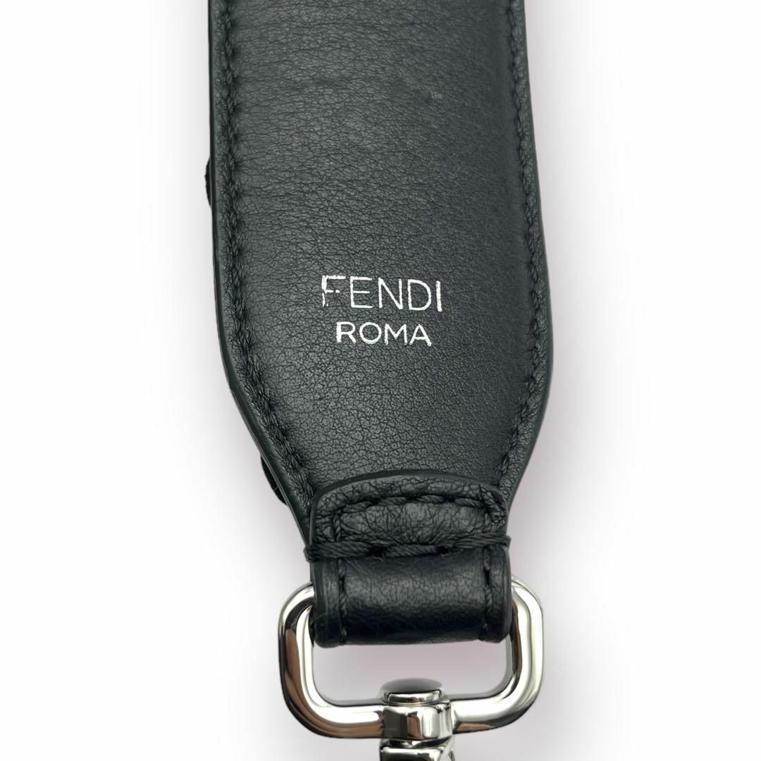 【美品】FENDI ショルダーストラップ ストラップユー フラワー モチーフ