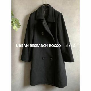 アーバンリサーチロッソ(URBAN RESEARCH ROSSO)のURBAN RESEARCH ROSSO 黒コート メルトンダブルコート(その他)