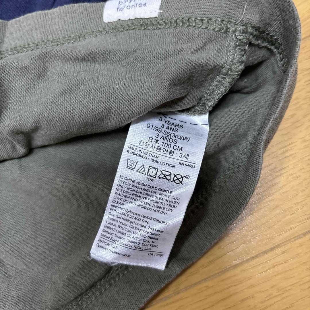 GAP(ギャップ)の長袖Tシャツ 100 GAP キッズ/ベビー/マタニティのキッズ服男の子用(90cm~)(Tシャツ/カットソー)の商品写真