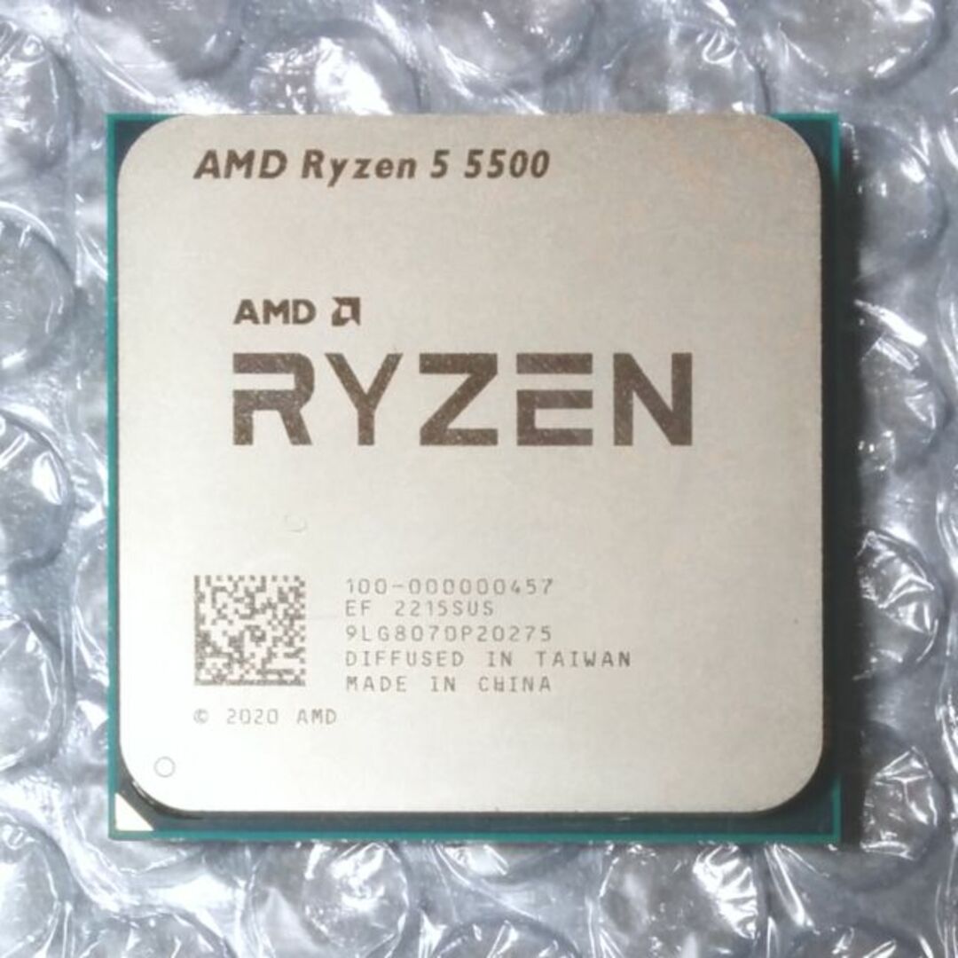 AMD Ryzen5 3600 6C/12T CPU クーラーあり