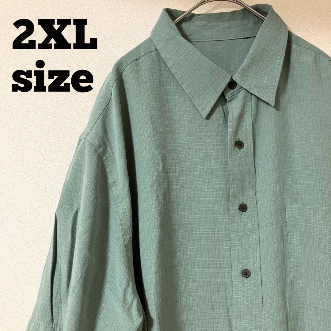 半袖シャツ オーバーサイズ 2XLサイズ USA古着 メンズのトップス(シャツ)の商品写真