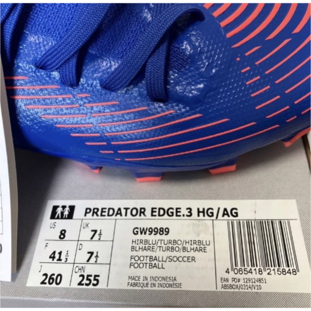 送料無料 新品 adidas PREDATOR EDGE.3 HG/AG 26